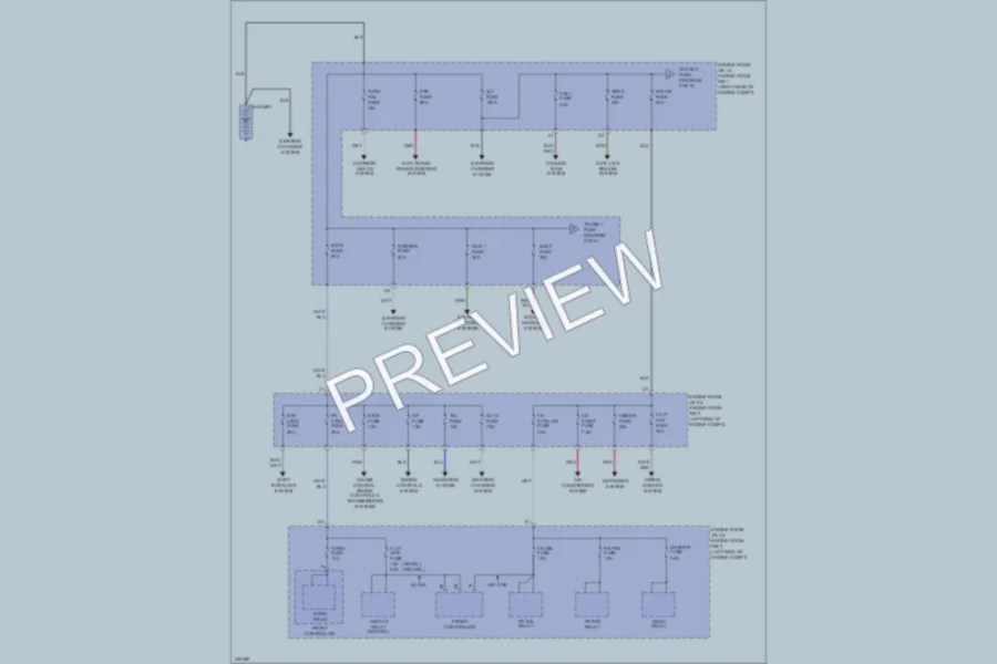 2011 Lexus IS350 Power Distribution wiring diagram preview