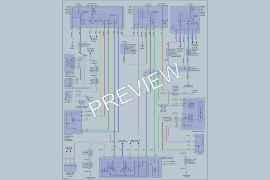 2011 Lexus IS350 Wiper Washer wiring diagram preview