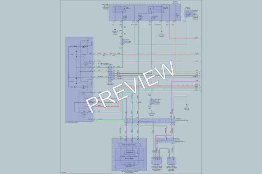 2011 Lexus IS350C Power Seats wiring diagram preview