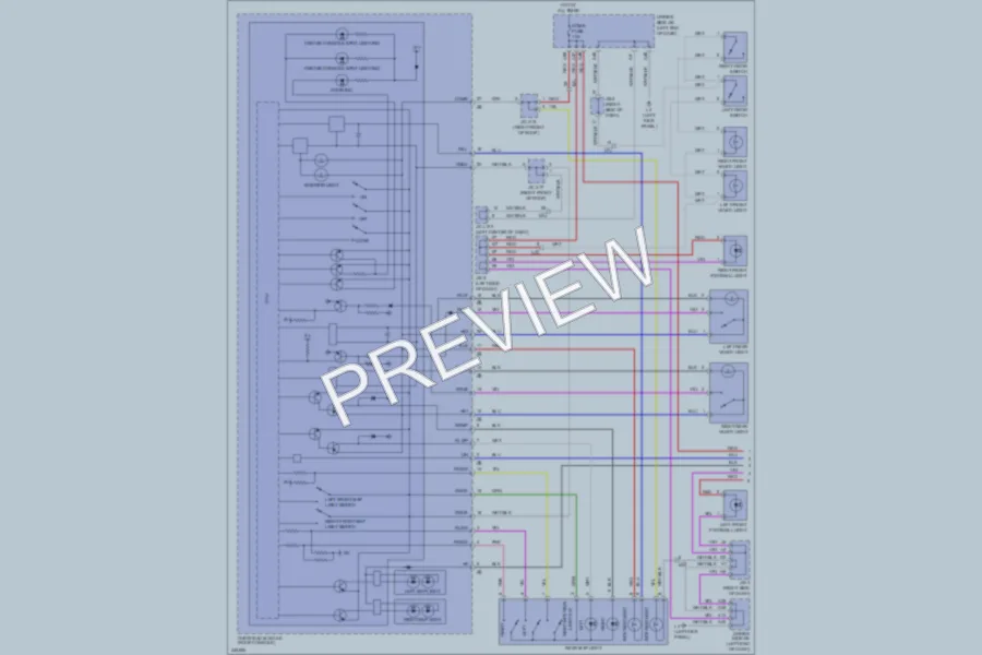 2011 Lexus LS460 Interior Lights wiring diagram preview