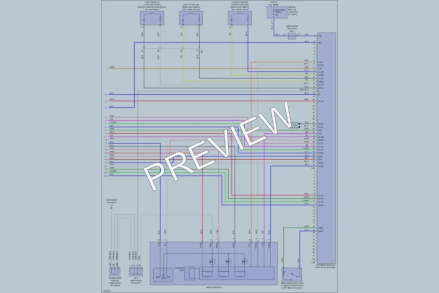 2011 Lexus LS460 Power Door Locks wiring diagram preview