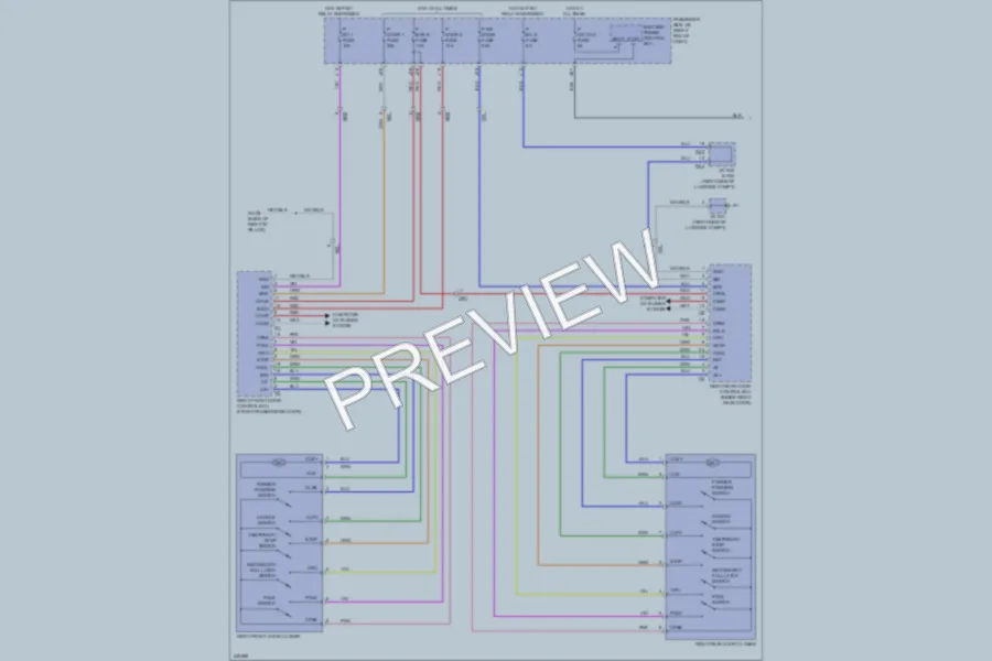 2011 Lexus LS460 Trunk Tailgate Fuel Door wiring diagram preview