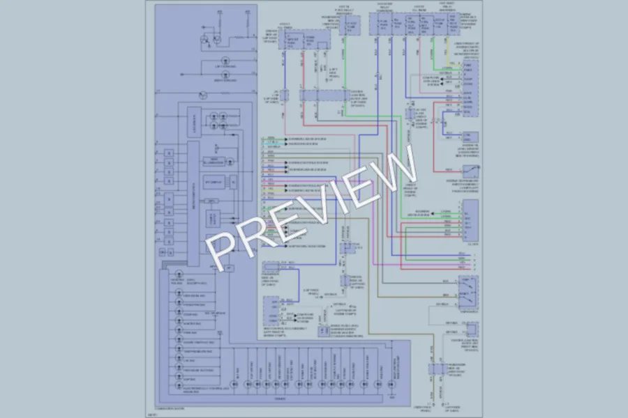 2011 Lexus LS600h Instrument Cluster wiring diagram preview