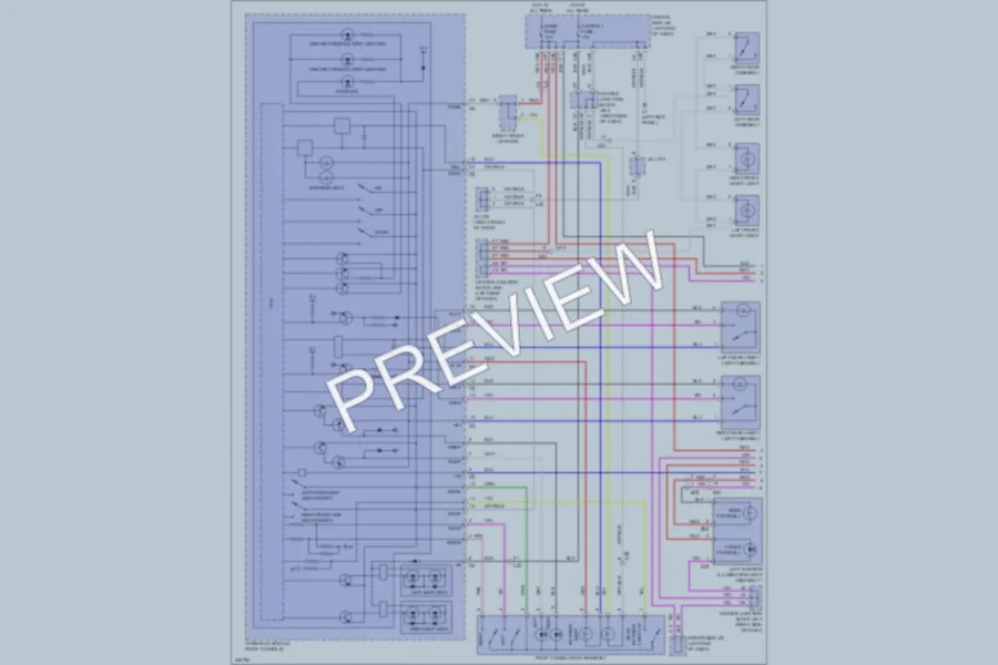 2011 Lexus LS600h Interior Lights wiring diagram preview