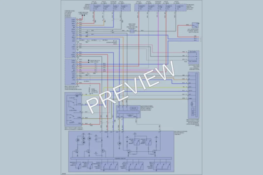 2011 Lexus LS600h Power Windows wiring diagram preview