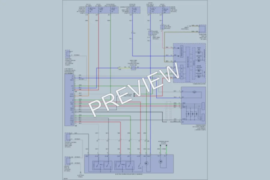 2011 Lexus LS600h Shift Interlock wiring diagram preview