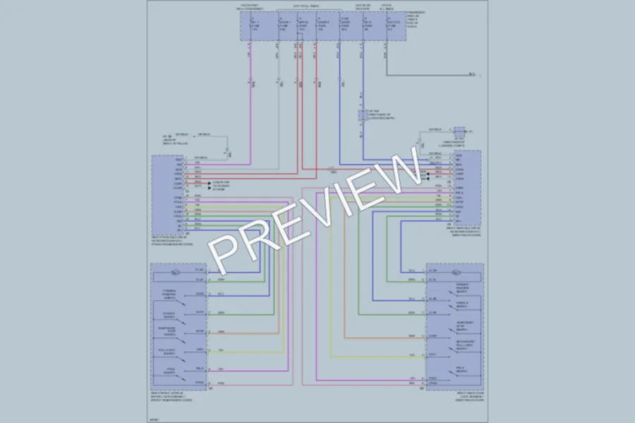 2011 Lexus LS600h Trunk Tailgate Fuel Door wiring diagram preview