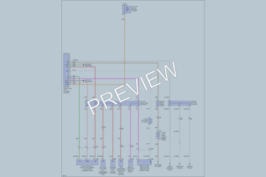 2011 Lexus LX570 Computer Data Lines wiring diagram preview