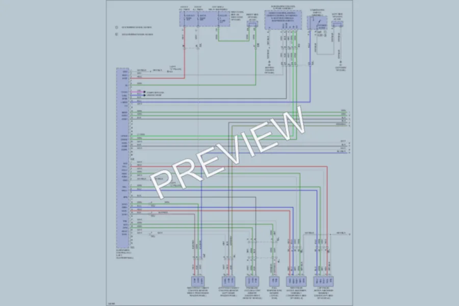 2011 Lexus LX570 Electronic Suspension wiring diagram preview