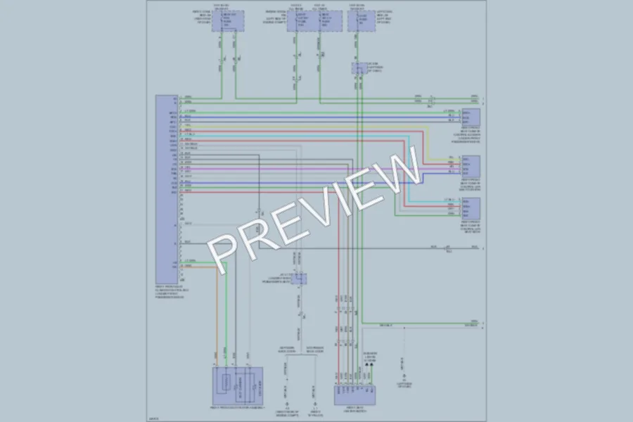 2011 Lexus LX570 Power Seats wiring diagram preview