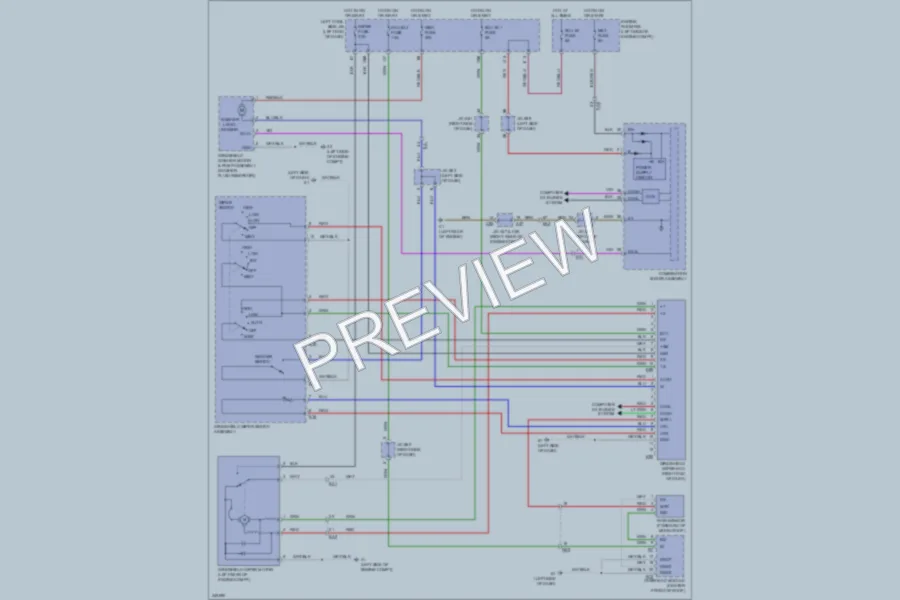 2011 Lexus LX570 Wiper Washer wiring diagram preview