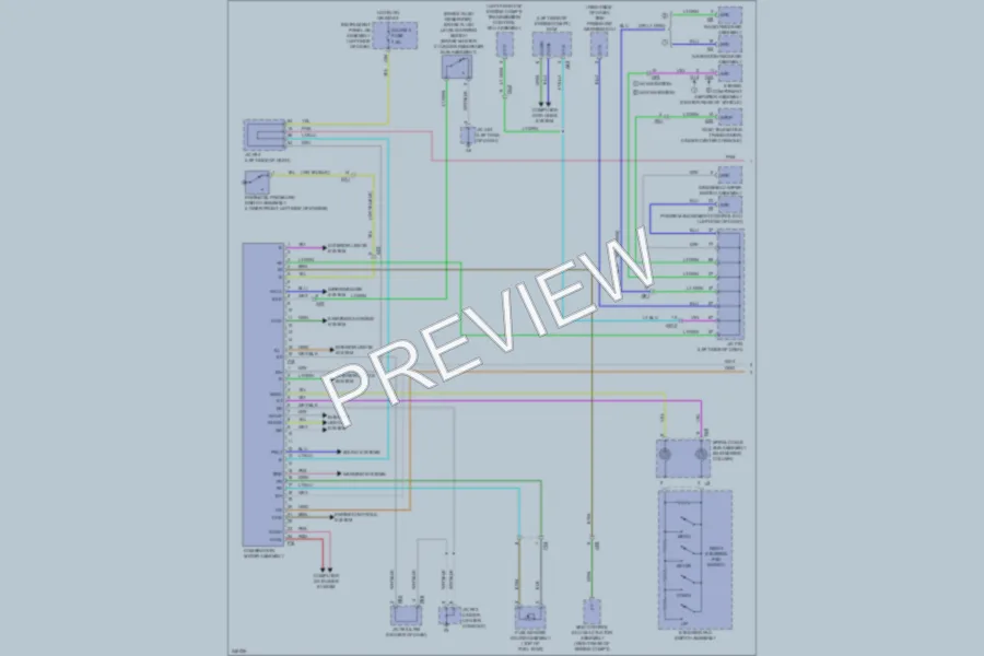 2011 Lexus RX350 Instrument Cluster wiring diagram preview