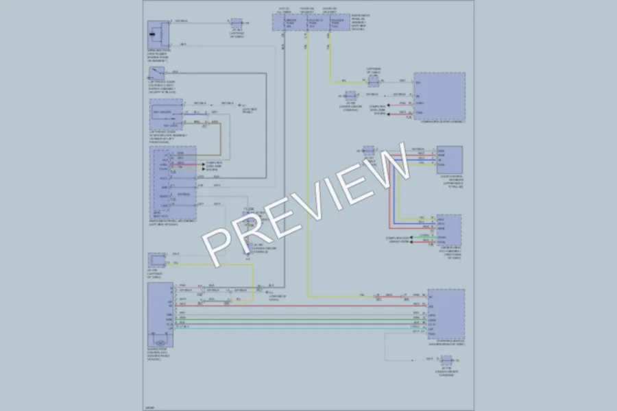 2011 Lexus RX350 Power Top Sunroof wiring diagram preview