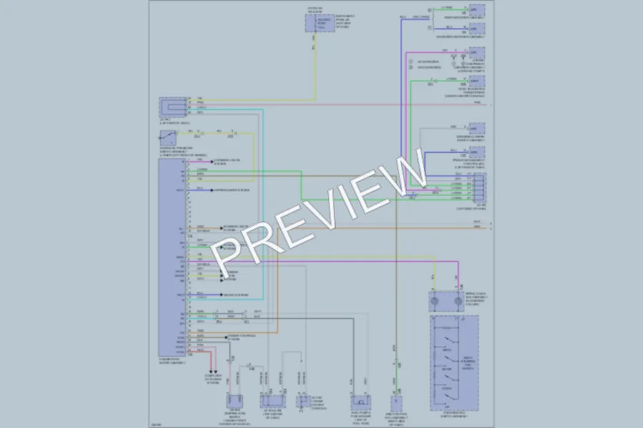 2011 Lexus RX450h Instrument Cluster wiring diagram preview