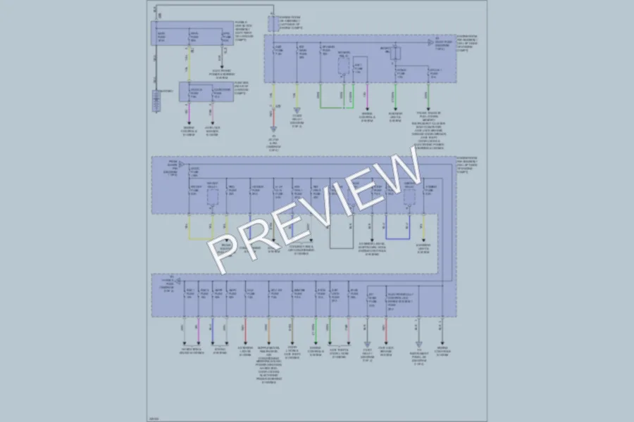 2011 Lexus RX450h Power Distribution wiring diagram preview