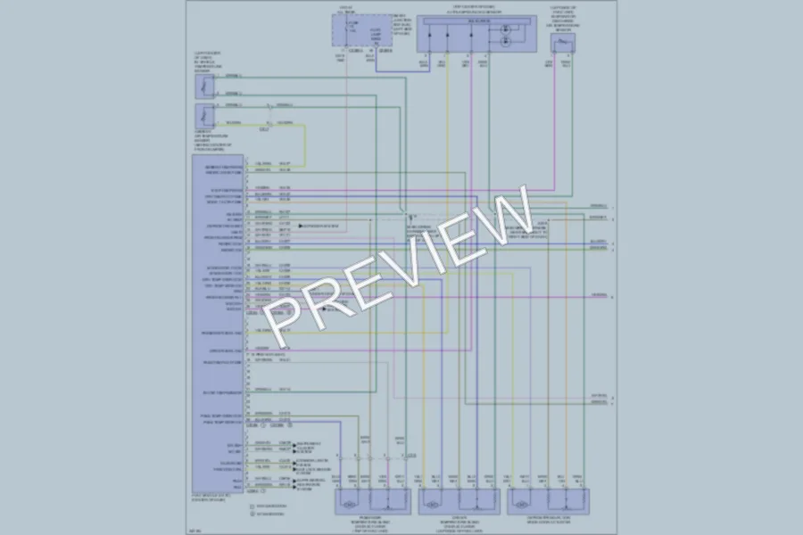 2011 Lincoln MKS Air Conditioning wiring diagram preview