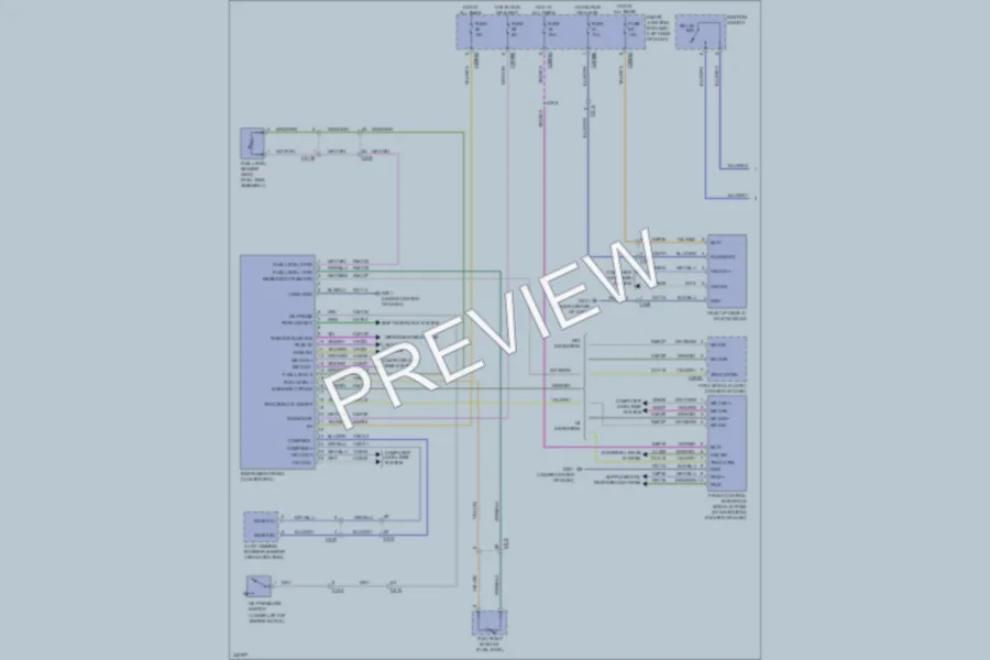 2011 Lincoln MKS Instrument Cluster wiring diagram preview