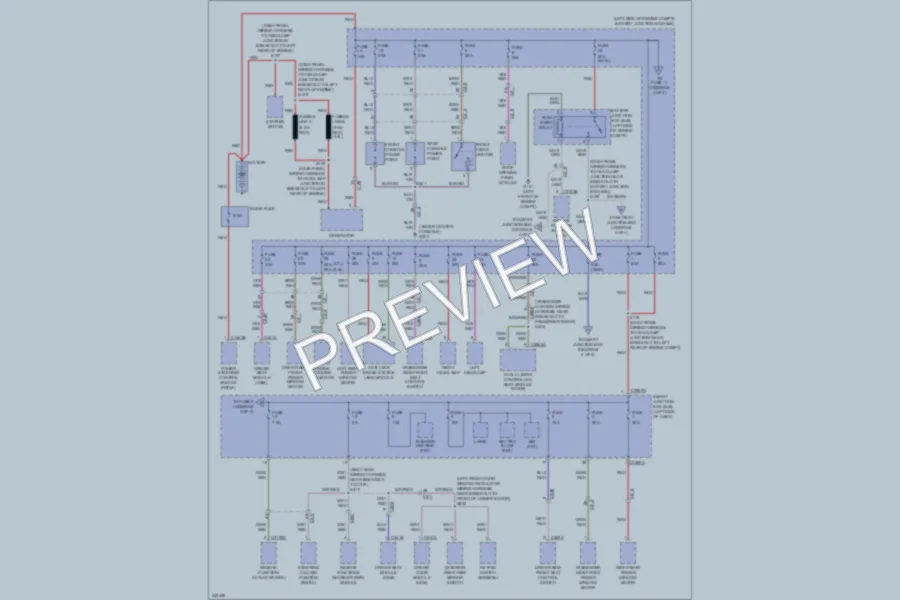 2011 Lincoln MKS Power Distribution wiring diagram preview