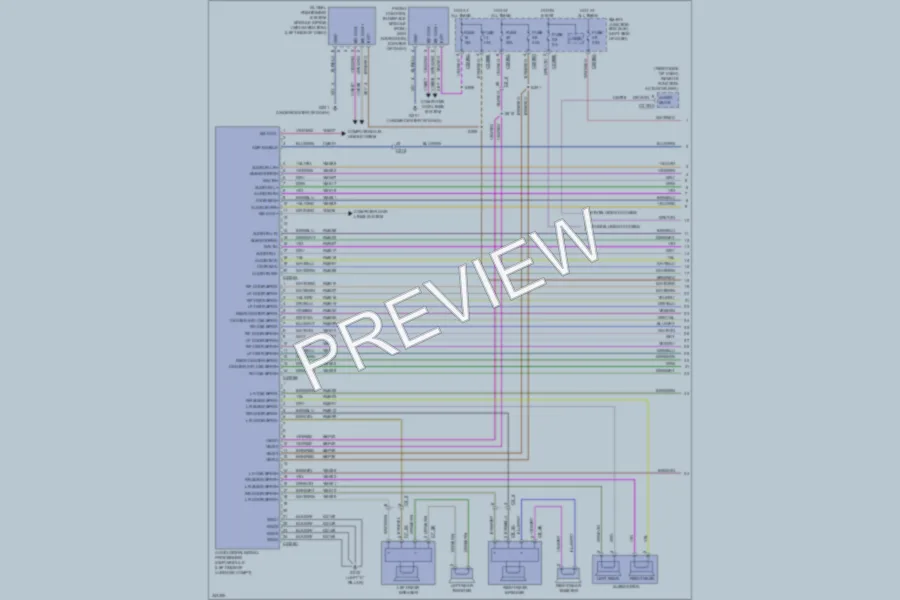 2011 Lincoln MKS Radio wiring diagram preview