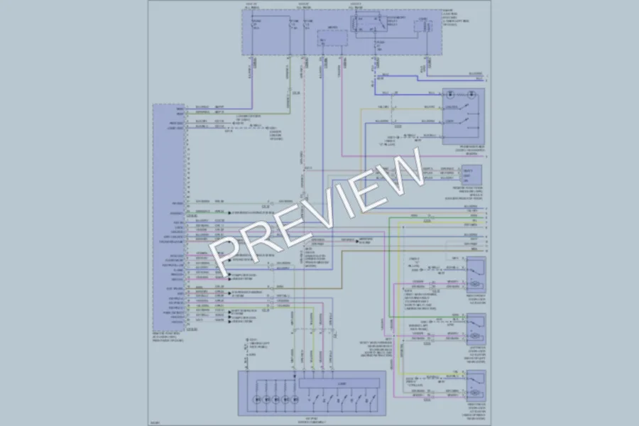 2011 Lincoln MKT Power Door Locks wiring diagram preview
