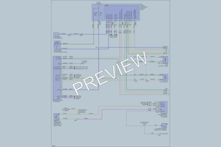 2011 Lincoln MKX Instrument Cluster wiring diagram preview