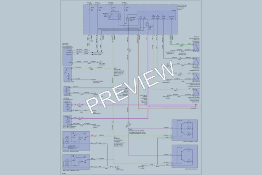 2011 Lincoln MKX Interior Lights wiring diagram preview