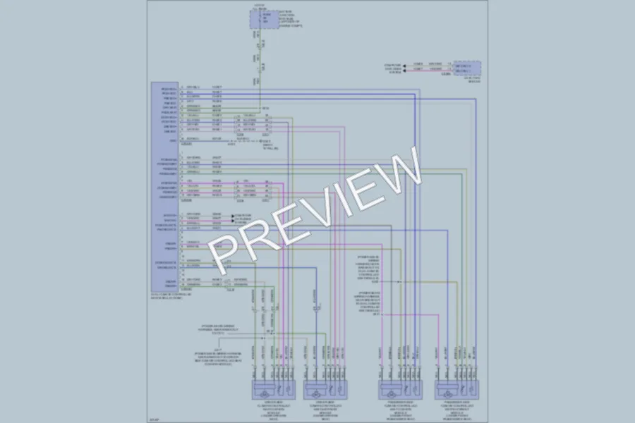 2011 Lincoln MKX Power Seats wiring diagram preview