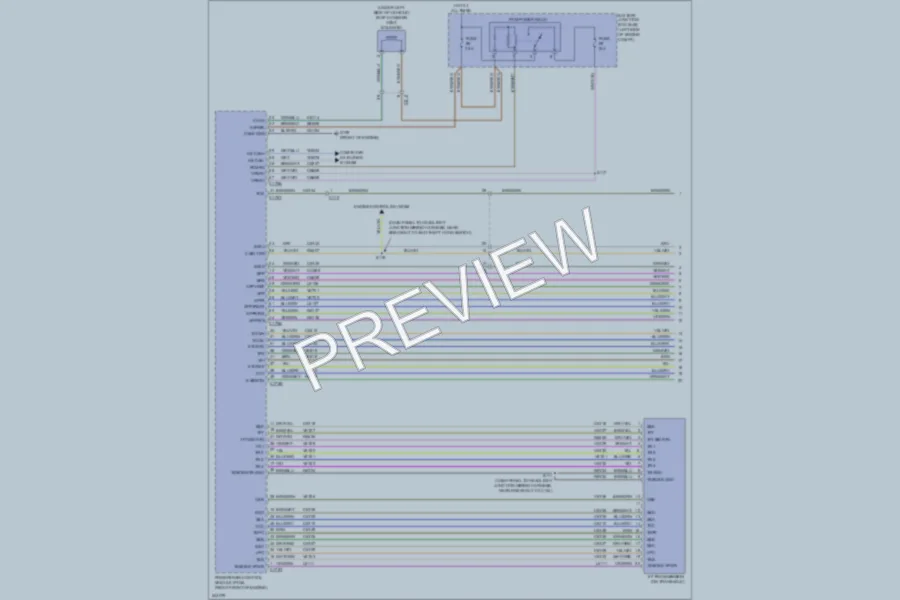 2011 Lincoln MKX Transmission wiring diagram preview