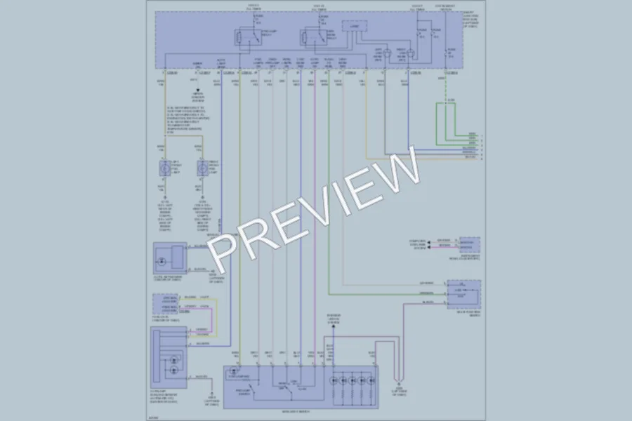 2011 Lincoln MKZ Headlights wiring diagram preview