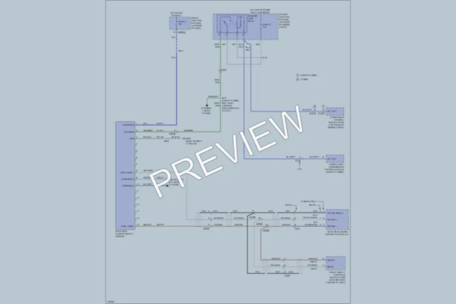 2011 Lincoln MKZ Power Mirrors wiring diagram preview