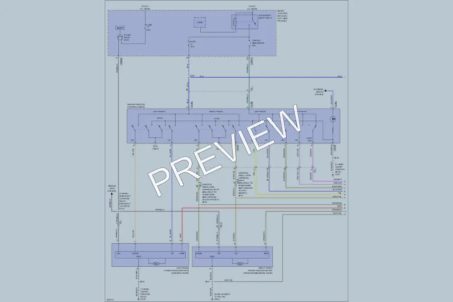 2011 Lincoln MKZ Power Windows wiring diagram preview