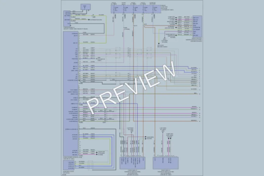 2011 Lincoln MKZ Radio wiring diagram preview