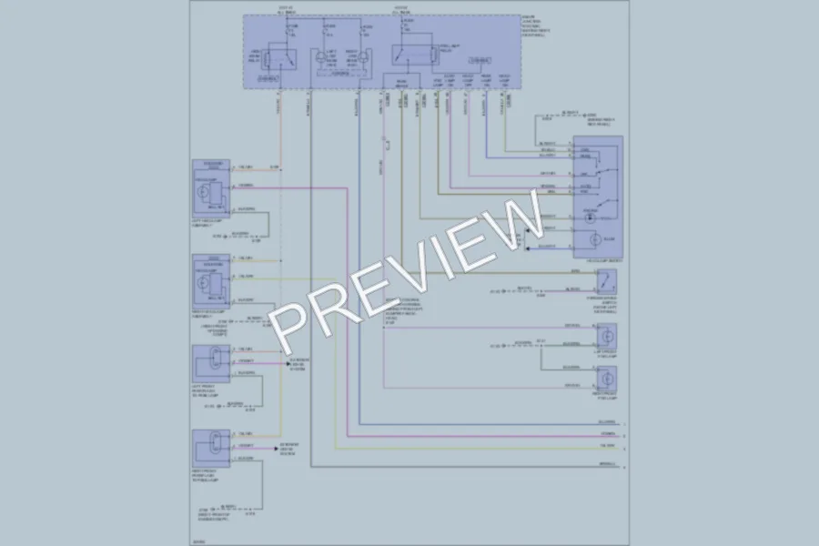 2011 Lincoln Navigator Headlights wiring diagram preview