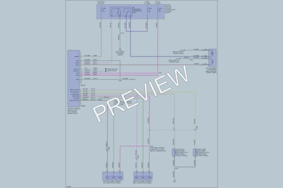 2011 Lincoln NavigatorL Electronic Suspension wiring diagram preview