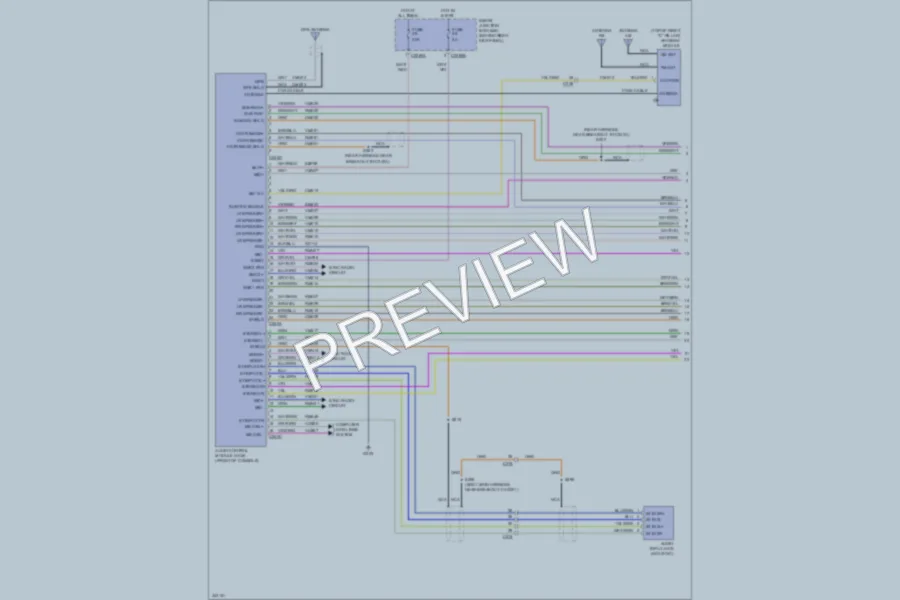 2011 Lincoln NavigatorL Navigation wiring diagram preview