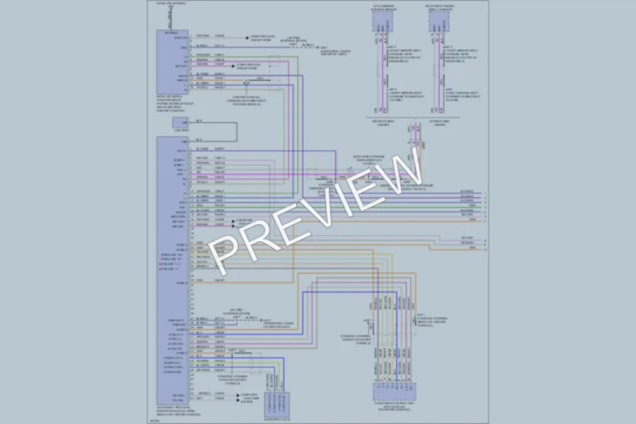 2011 Lincoln NavigatorL Radio wiring diagram preview