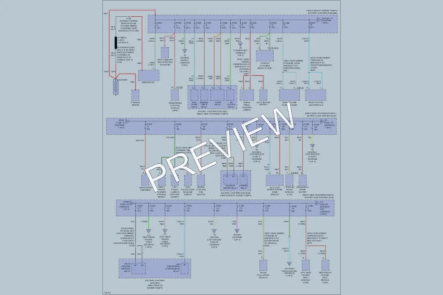 2011 Lincoln TownCar Power Distribution wiring diagram preview