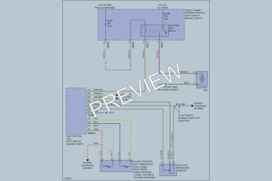 2011 MINI Cooper Cooling Fan wiring diagram preview