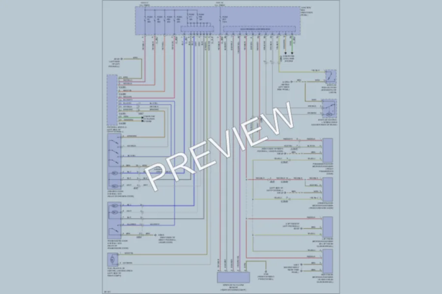 2011 MINI Cooper Power Door Locks wiring diagram preview