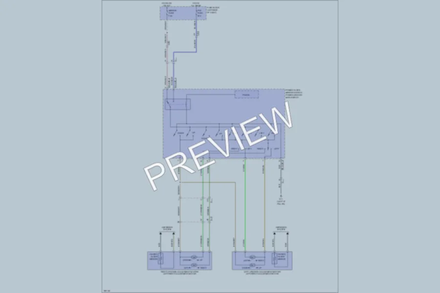 2011 Mazda 2 Power Mirrors wiring diagram preview