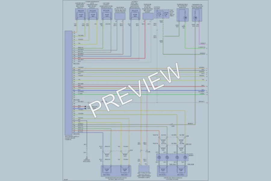 2011 Mazda 2 Supplemental Restraints wiring diagram preview
