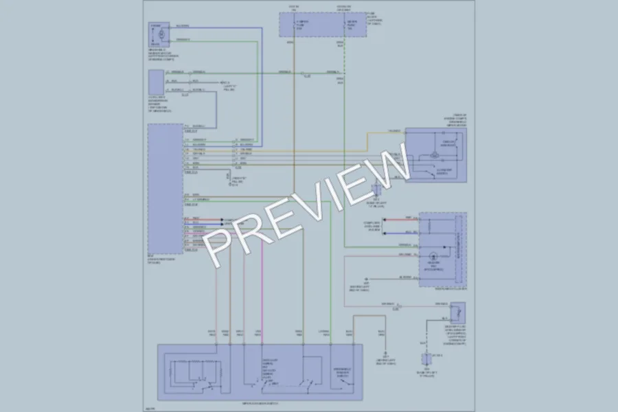 2011 Mazda 2 Wiper Washer wiring diagram preview