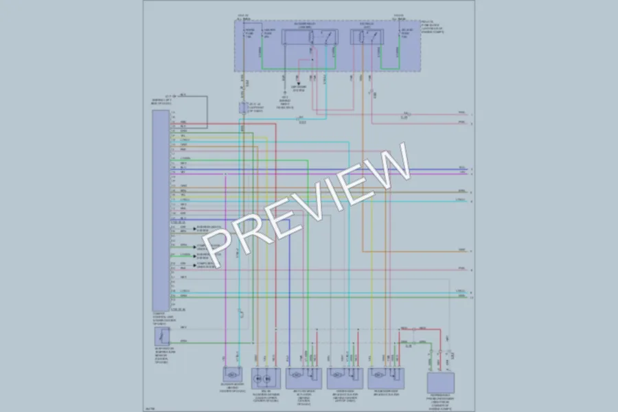 2011 Mazda 3 Air Conditioning wiring diagram preview