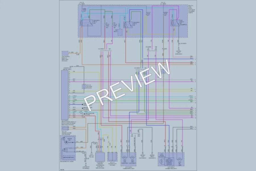 2011 Mazda 3 Headlights wiring diagram preview
