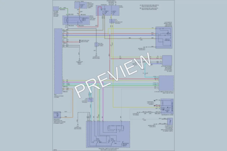 2011 Mazda 3 Wiper Washer wiring diagram preview