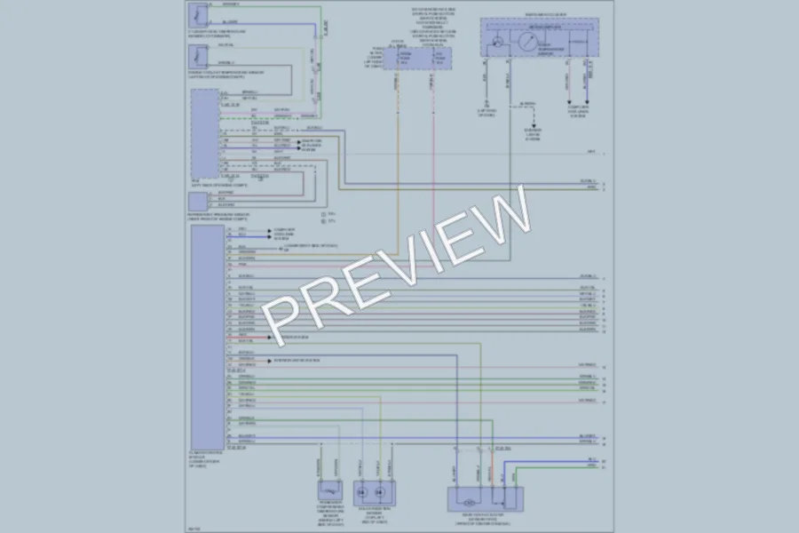 2011 Mazda 6 Air Conditioning wiring diagram preview
