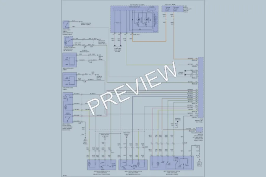 2011 Mazda 6 Power Door Locks wiring diagram preview