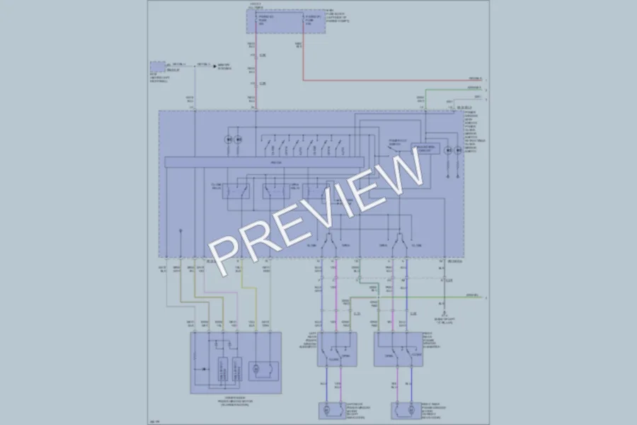 2011 Mazda 6 Power Windows wiring diagram preview