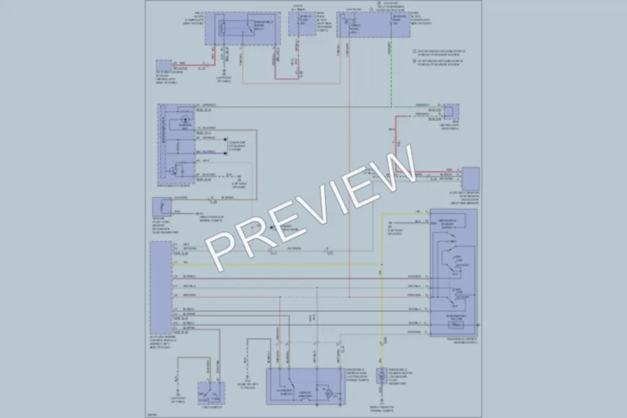 2011 Mazda 6 Wiper Washer wiring diagram preview