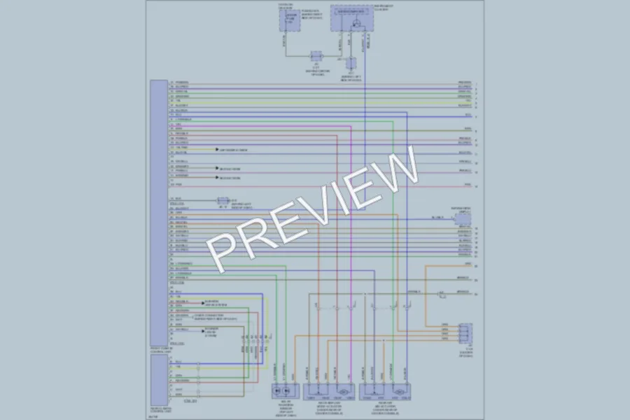 2011 Mazda CX9 Air Conditioning wiring diagram preview